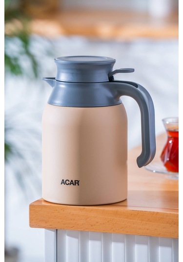 Acar Karat X Paslanmaz Çelik Termos Bej - 1.5 L Bej