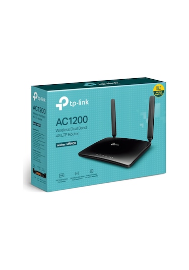 TP-Link Archer MR400 AC1200 1350 Mbps 5 Ghz 4G/LTE Mobil Router