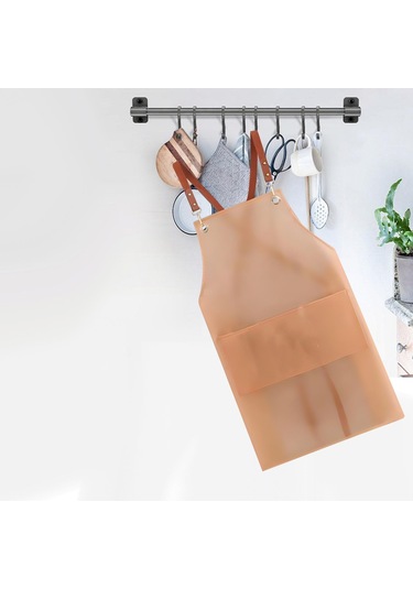 Suntek Magideal Pişirme Önlüğü Şef Barbekü Yağ Pembe-uzun-cep