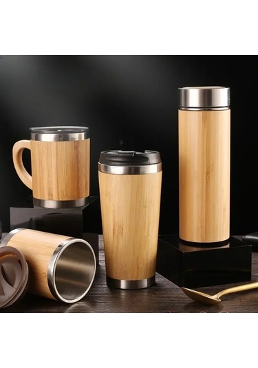 Pazly Vakum Termos Su Şişesi Şişeler Paslanmaz Diğer Çevirme Çelik Bambu 16 Hh Diğer