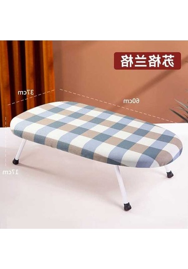 Dancemonkey Mini Katlanır Yastıklı Isıya Dayanıklı Ütü Masası Kahverengi Kahverengi