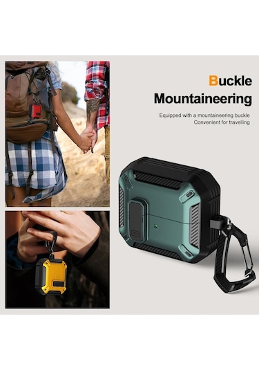 Youmex Samsung Galaxy Buds3/buds3 Pro İçin Tpu+pc Koruyucu Kılıf, Şarj Kutusu防滴 Kapak - Siyah Siyah