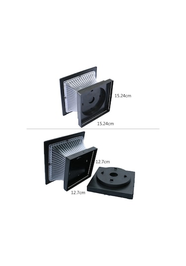 Cbtx Bahçe Aydınlatma Açık Güneş Sütun Lambası Ip44 Su Geçirmez Bahçe Çit Işık Güneş Sokak Lambası Siyah Kabuk + Sarı Sıcak Işık