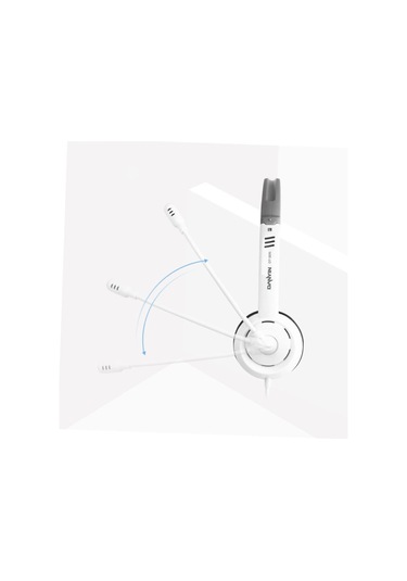 Djustable Oyun Kulaklıkları Masaüstü Dizüstü Bilgisayar Çok Yönlü Ses İçin Mikrofon Beyaz Kulaklık Gürültü Koşu Kulaklıkları