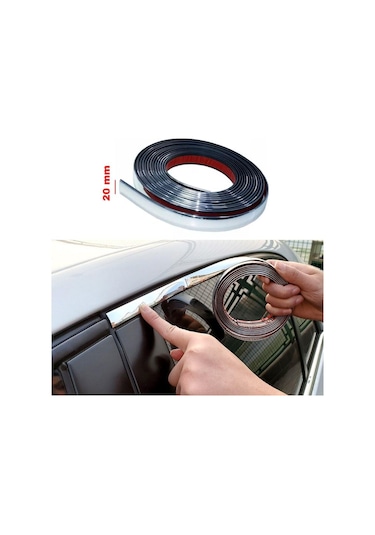 Carmind 20mm Dekoratif Nikelajlı Şerit Çıta 2 metre
