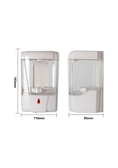 Yifomall Duvar Tipi Otomatik Enjeksiyon Sabun Dispenseri 700ml - Dokunmadan Kullanim, Büyük Kapasite, Transparent Gösterge, Pil Gerektirmez Beyaz