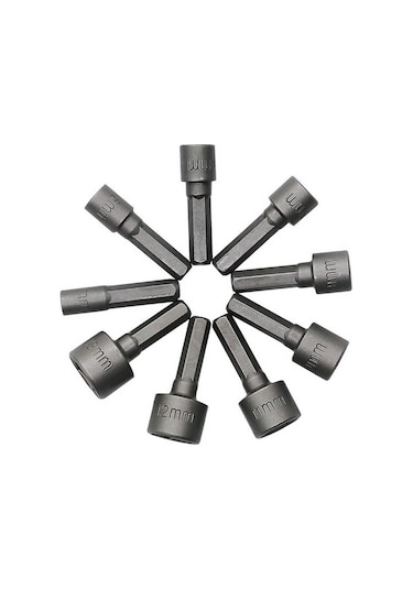 9 Parça Somun Anahtarı Somun Sıkma Seti Matkap Uçları