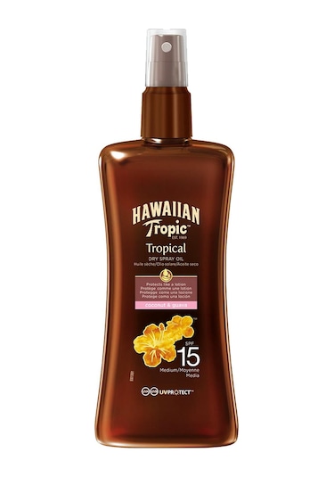 Hawaiian Tropic SPF 15 Protective Dry Spray Oil 200 ML