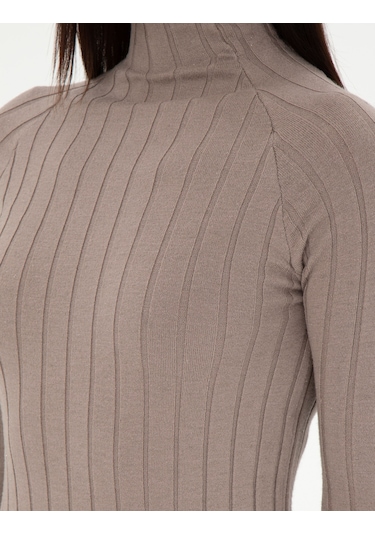Pierre Cardin Kadın Krem Melanj Elbise Triko 50296550-vr159