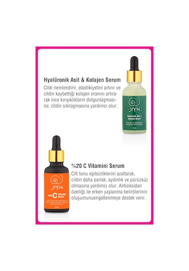 Jiyu 2'li Yüz Serum Seti 2x30 ml.