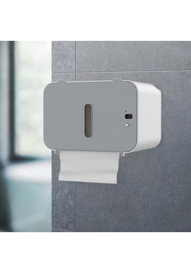 Suntek Tuvalet Kağıdı Tutucu Duvara Montaj Rulo Mutfak Gri