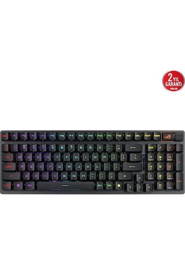 Asus Rog Strix Scope Iı 96 Nx Snow Switch Rgb Siyah Kablosuz Eng-q Mekanik Gaming Klavye