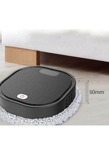 2024 Yeni 3 İn 1 Kuru Ve Islak Süpürme Ve Paspas Robotlu Süpürge Şarj Gray Gri