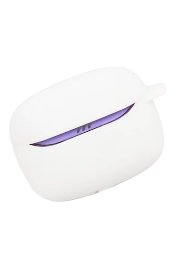 Jbl Tune Flex 2 Uyumlu Mat Silikon Kapak Kılıf+kanca Beyaz