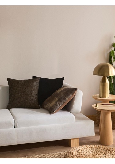 Brown Echo 3'lü Kırlent Kılıf Seti Siyah