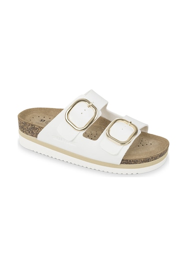 Terlik Kadın Diğer Vg4801t Valleverde Nabuk Slipper Bianco Beyaz