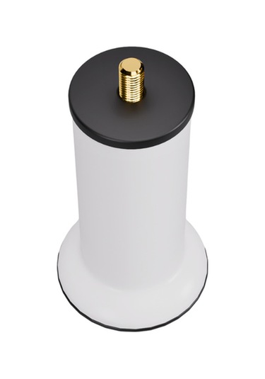 Baza Ayağı 12 Cm 3/8 Vidalı 12 Li Set Metal Beyaz Yatak Mobilya Ayağı Kalın Vida Beyaz 3/8 12 Cm