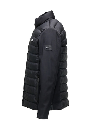 Erkek Dikyaka Kolu Softshell Şişme Siyah Mont 001