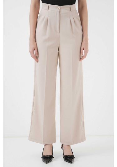 Gabria Bol Paça Cepli Pantolon Bej
