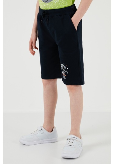 Lela Pamuklu Regular Fit Bisiklet Yaka Şortlu Alt-Üst Erkek Çocuk Takım 6212008 Fistik