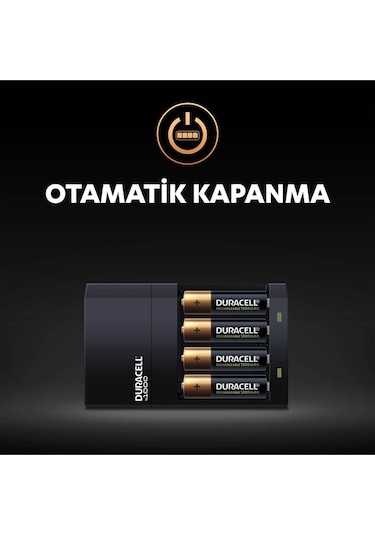 Duracell CEF 14 Pil Şarj Cihazı + 1300 mAh AA 2'li + 750 mAh AAA 2'li Şarj Edilebilir Pil