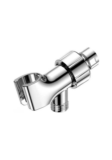 Ulzyvf Standart Şeffaf Premium Pirinç Kolu İçin El Duş Braketi, Ayarlanabilir Abs Başlık, 1/2" Bağlantı, Döner Tutucu, Duş Seti Aksesuarı Şeffaf