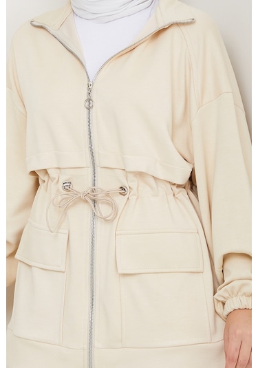 Kapak Cepli Oysho İkili Takım 1652 - Bej Bej