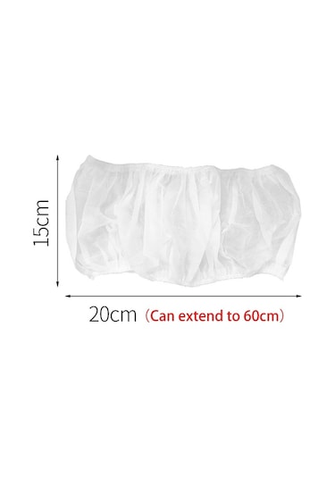 Lebıhmurah Bf1349 Seyahat Kamp Banyo Aksesuarları İçin 20 Adet Tek Kullanımlık Klozet Kapağı Mat Tuvalet Kağıdı Pedi Beyaz