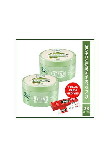 Arko Nem Besleyici Bakım Kremi Zeytinyağlı 2 x 250 ML