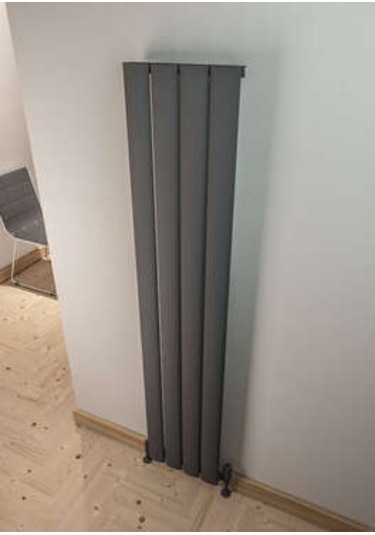 Warma Serez Dikey Alüminyum Radyatör 375x1800 Pütürlü Antrasit 7946