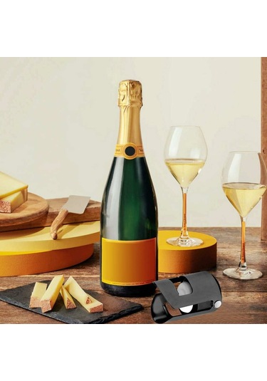 Konesam 2 Adet Paslanmaz Çelik Şampanya Muhafaza Korku, Vakum Kapaklı Şarap Prosecco Şişe Tıkacı, Aroma Ve Tazelik Koruyucu, Ev Bar Ve Mutfak Aksesuarı