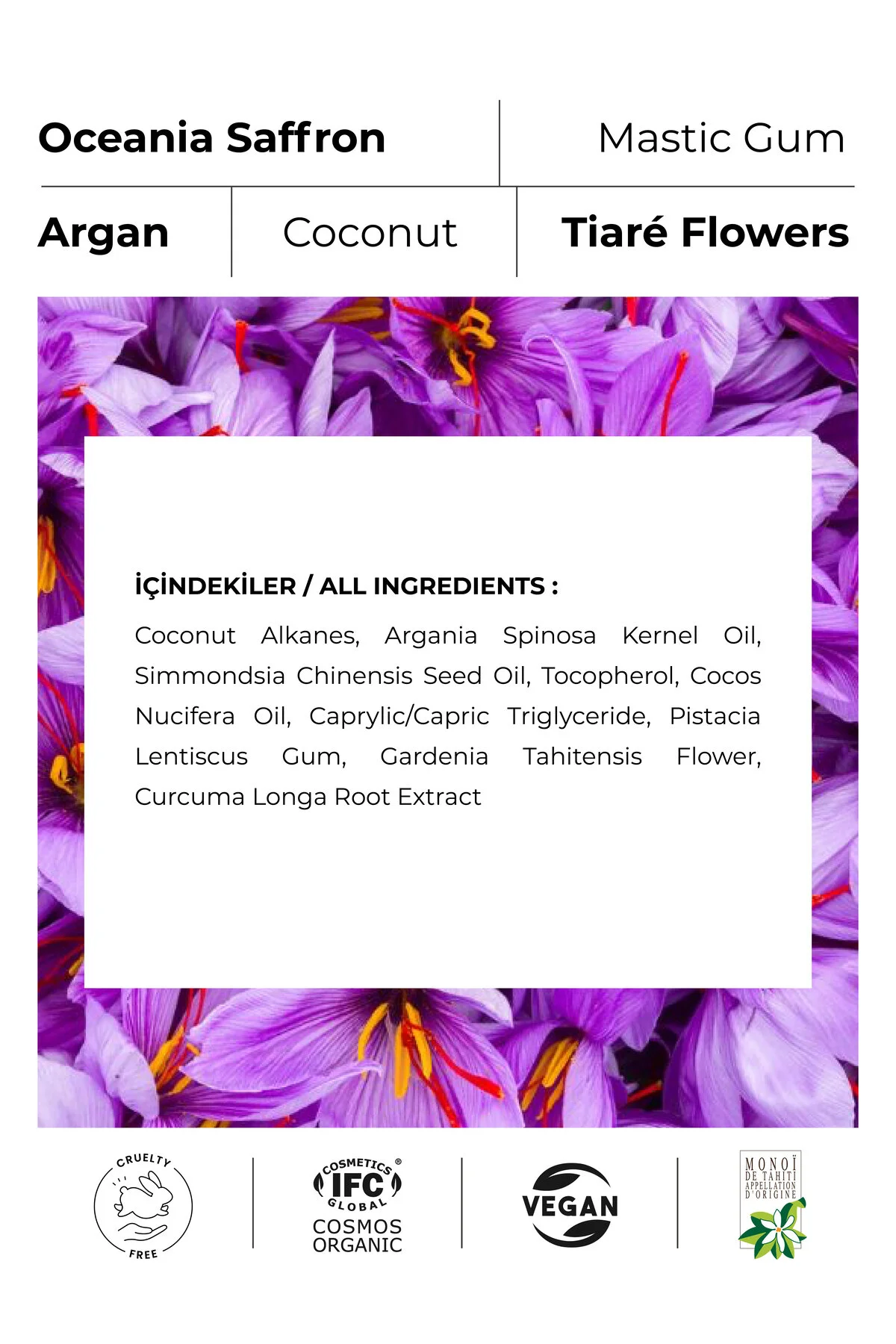 Monoibio Saffron Güçlendirici Organik Kaş Ve Kirpik Serumu - Kaş Dolgunlaştırıcı Kirpik Uzatıcı Bakım Yağı Şeffaf