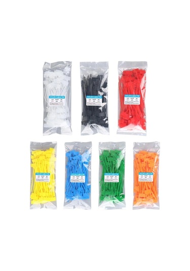 Renkli Hat Kablo Bağı 700 Adet 7 Renk X100 4172