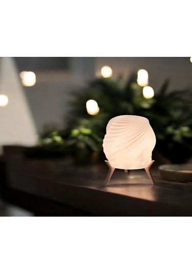 Vintage Gece Masa Lambası , Bohem Ev Dekorasyon , Dekoratif Abajur - Trendi Beyaz Çok Renkli