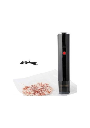 Novahub Taşınabilir Vakum Makinesi - 1200mah Pil, Usb Şarj, Kolay Saklama Siyah - Hızlı Vakumlama, Tek Tıkla Çalışır, Usb Şarjlı Siyah