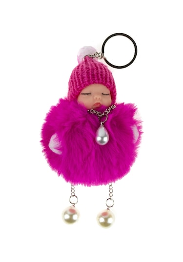 Uyuyan Bebek Anahtarlık Yumuşak Tüylü 10 Cm