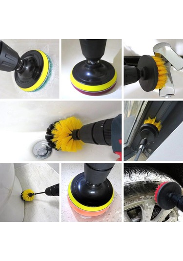 27 Adet Araba Temizleme Fırçaları Parlatma Pedleri E23563