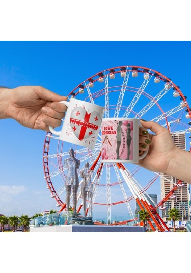 Gürcistan Kupa Bardak 2 Adet Seyahat Hatıra Georgia Mug