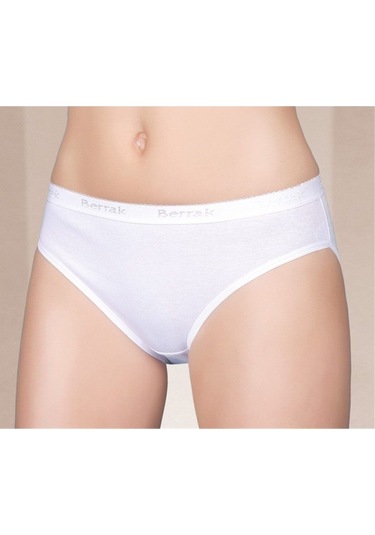 6'lı Pamuk Ribana Geniş Lastikli Bayan Külot 2065 001