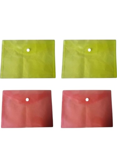 Linea A5 Çıtçıtlı Dosya Mix 2 Sarı-2 Kırmızı / 4 Adet