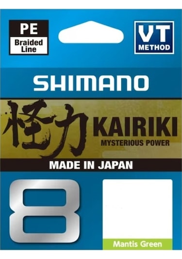 Shimano Kairiki 8 150m Mantis Green Örgü İp Misina - 0.190mm