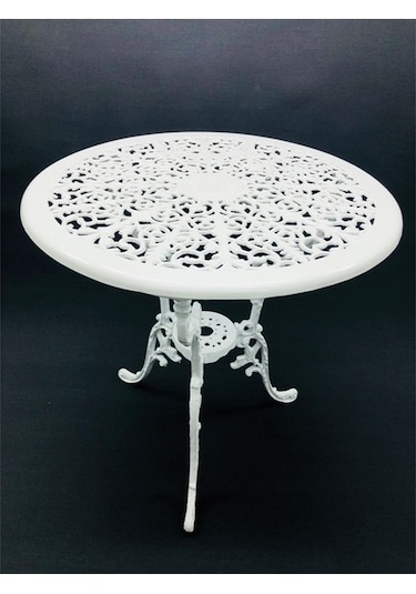 Aluminyumdokumcu Döküm Osmanlı Masa 65 Çap Beyaz