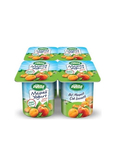 Sütaş Şeftali ve Kayısılı Yoğurt 4 x 115 G