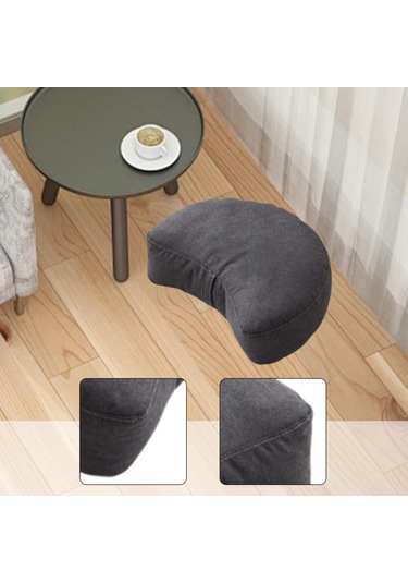 Suntek Zemin Yastık Dekorasyonu Meditasyon Oturma Odası Ofis Koyu Gri