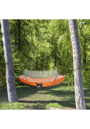North Pacific Cibinlikli Hamak - Turuncu Siyah - Turuncu