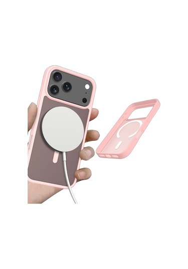 Joko İphone 17 Pro Kılıf Jota Seri Magsafe Kapak Pudra