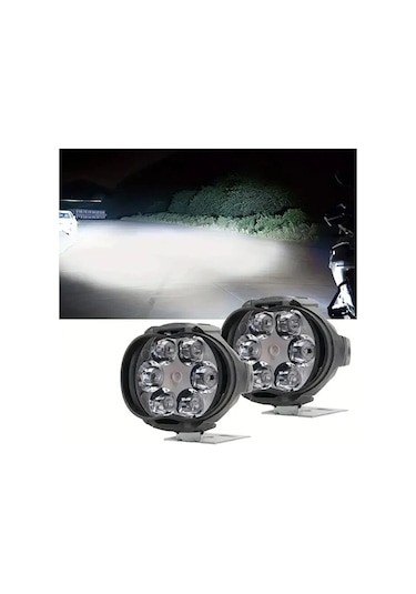 Motosiklet 6 Ledli Drl Sis Farı Seti