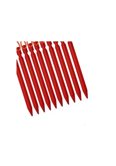 Homyl 18cm Stakes Kamp Yürüyüşü Için Çadırı Kırmızı Kırmızı