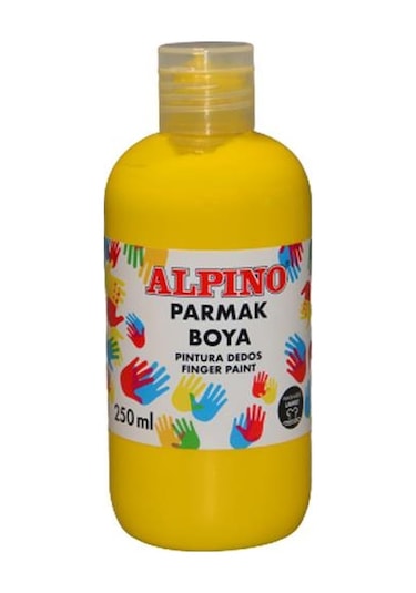 Alpino Parmak Boyası Kırmızı Mavi Yeşil Sarı 250ml Set