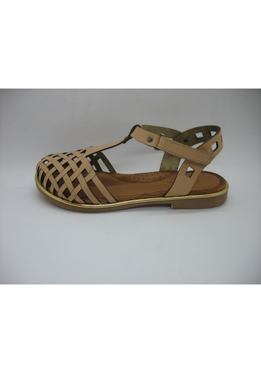 Piarmoni 01408 Deri Ortopedik Bej Sandalet 31-35 Bej